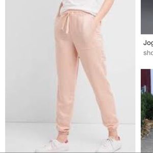 Gap Linen Joggers - Blush pink